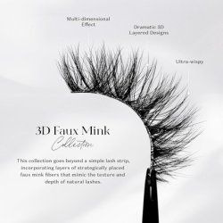 Lilly Lashes 3D Milan Faux Mink Strip Lashes - Dramatic Look