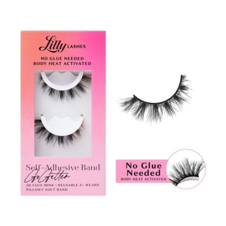 Lilly Lashes 3D Self Adhesive Eyelashes No Lash Glue Needed