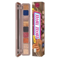 Sweet Tooth 9 Shadow Palette Bar STB102 Coffe Toffee Eye Shimmer with Mirror and Zipper Bag