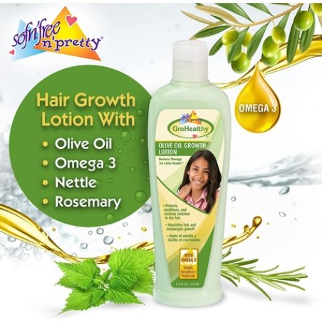 Sofn'free N'Pretty GroHealthy Olive Oil Growth Hair Lotion 1 Count