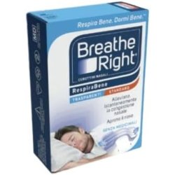 Breathe Right Nasal Strips Breathe Well Transparent Standard 10 Strips