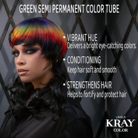 Level 3 Kray Semi Permanent Hair Color with Aloe Vera