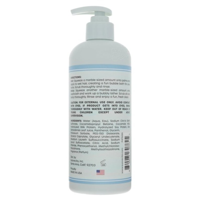 Suavecito Kid's 3-In-1 Shampoo, Conditioner & Body Wash Milk & Honey Scent 16oz