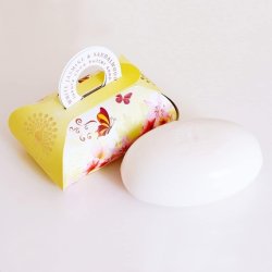 The English Soap Company Large Gift Bag Bath Soap White Jasmine and Sandalwood 260g