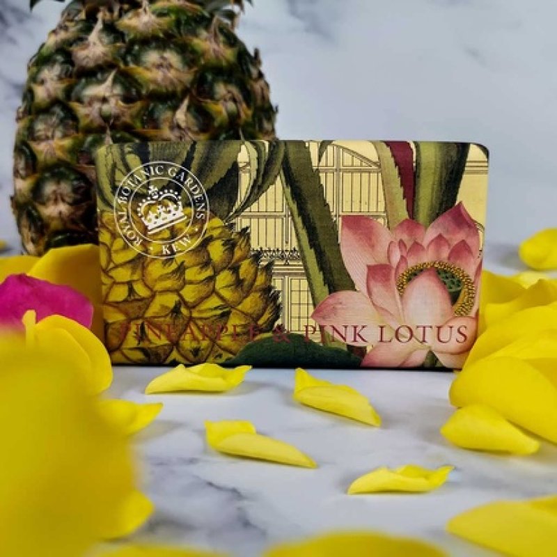 Royal Botanical Gardens Kew Pineapple Pink Lotus Shea Butter Soap 240g
