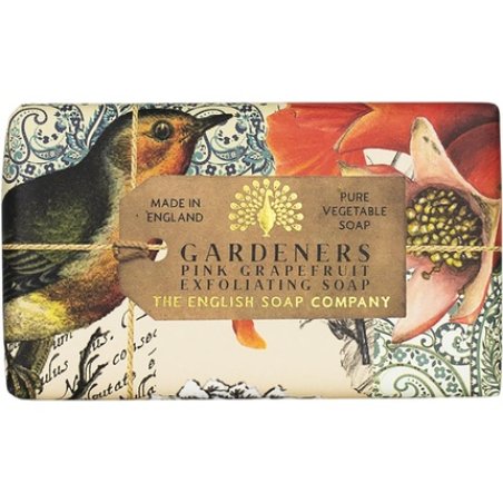 The English Soap Company Anniversary Wrapped Soap Bar Exfoliating Shea Butter Soap 190g Gardeners Pink Grapefruit Scent