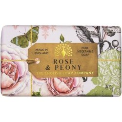The English Soap Company Anniversary Wrapped Soap Bar Floral Shea Butter Soap 190g Rose & Peony