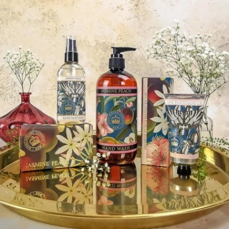 The English Soap Company Kew Gardens Hand and Body Wash with Aloe Vera and Vitamin E Jasmine Peach Scent 500ml