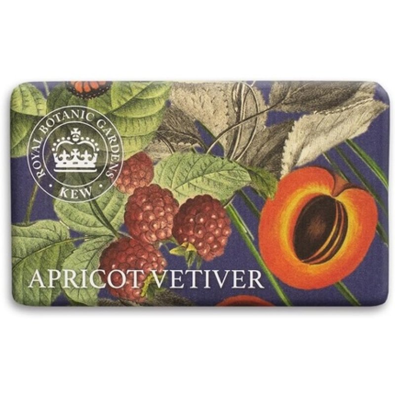 Kew Gardens Apricot Vetiver Luxury Soap Vegan Body Soap Bar 240g