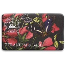Kew Gardens Geranium and Basil Luxury Soap Vegan Body Soap Bar 240g