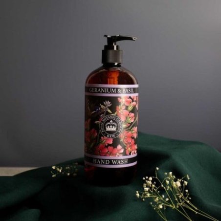 Kew Gardens Geranium and Basil Hand Wash Vegan Soap 500ml