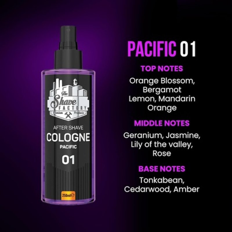 The Shave Factory After Shave Cologne Series 01 Pacific 250ml 8.45 Fl. Oz