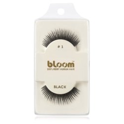 Bloom Natural False Eyelashes in Black - 1 cm
