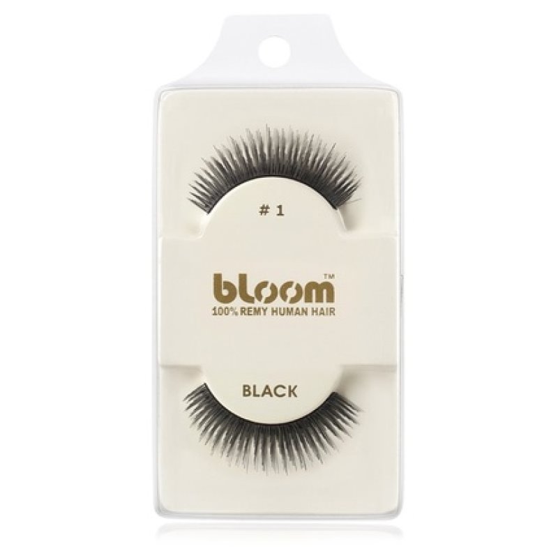 Bloom Natural False Eyelashes in Black - 1 cm