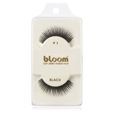 Bloom Natural False Eyelashes in Black - 1 cm
