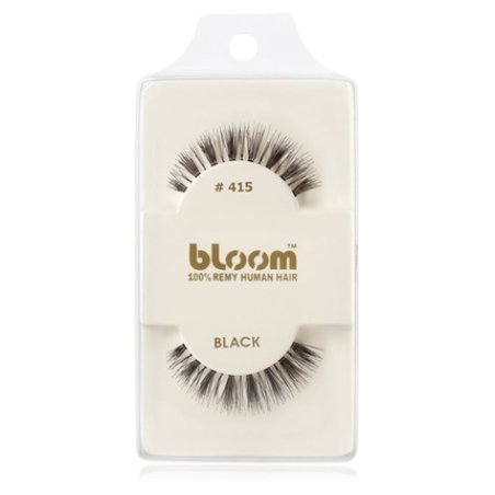 Bloom Natural False Eyelashes No. 415 (Black) - 1 cm
