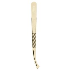 Truyu 10-1015 Tweezers 24 Carat Gold Plated Beveled