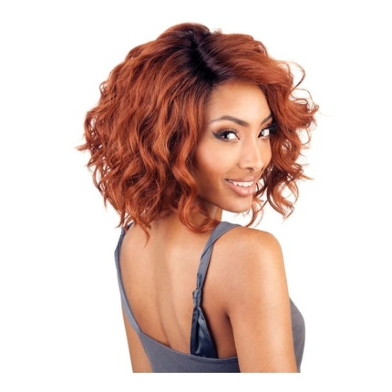 Isis Brown Sugar Human Blended Lace Front Wig BS206 1 Jet Black