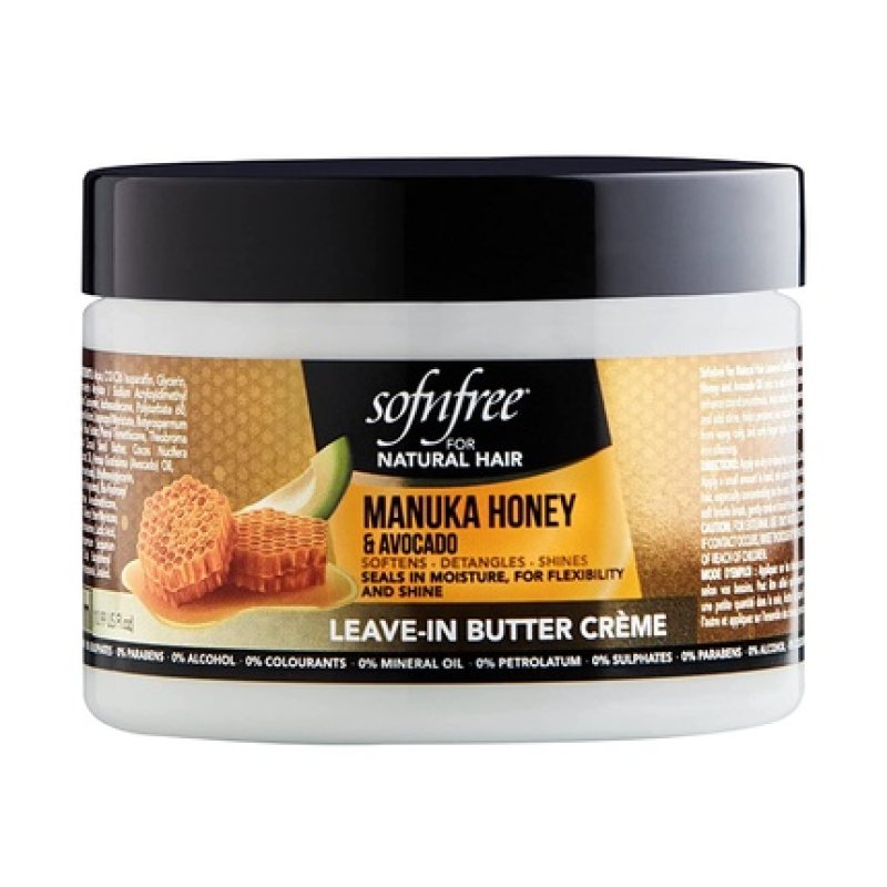 Sofn'free Leave-In Conditioner with Manuka Honey & Avocado Natural Hair Butter 11 Fl Oz