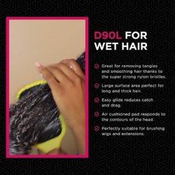 Tangle Tamer Ultra Paddle Brush Black