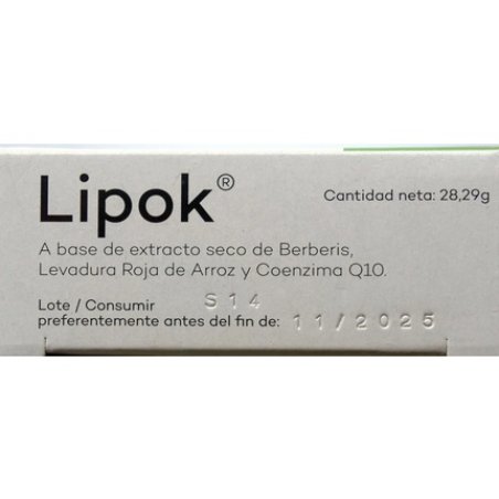 Lipok 30 Capsules Cholesterol Control Natural Supplement