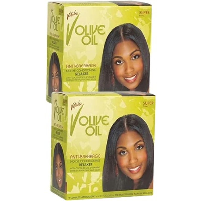 Vitale Olive Oil Relaxer Super Kit 2 Count