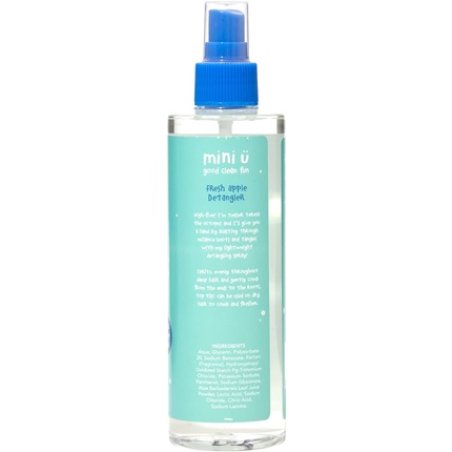 Mini U Fresh Apple Hair Detangling Spray for Kids and Babies - Lightweight Fresh Apple Scented 98% Naturally Derived