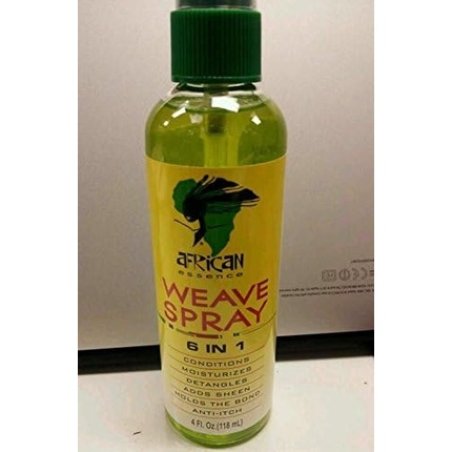 African Essence 6 in 1 Weave Spray for Synthetic and Human Hair 4oz