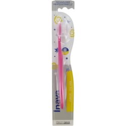 Inava Junior Toothbrush for Ages 7-12 - Pink