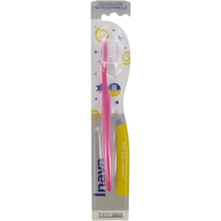 Inava Junior Toothbrush for Ages 7-12 - Pink