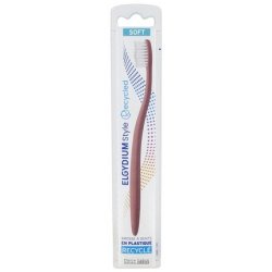 Elgydium Style Recycled Soft Toothbrush - Pink