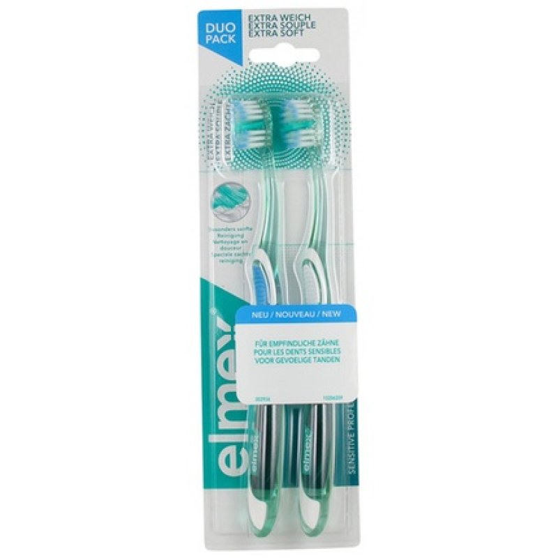 Elmex Sensitive Extra Soft Toothbrushes - Pack of 2