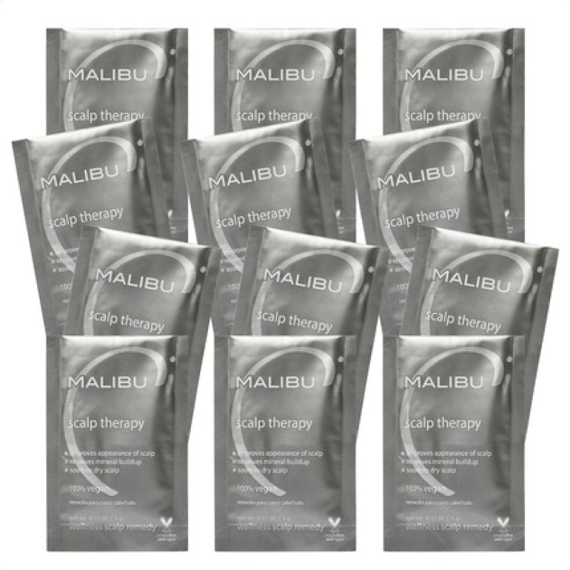 Malibu C Scalp Therapy Wellness Remedy Mineral Build Up Scalp Cleanser with Salicylic Acid and Vitamin C 12 Count