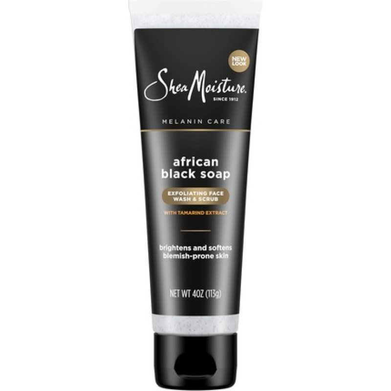 Shea Moisture African Black Soap Problem Skin Facial Wash & Scrub for Unisex