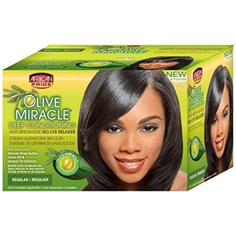 African Pride Olive Miracle Conditioning Anti-Breakage No-Lye Relaxer Regular