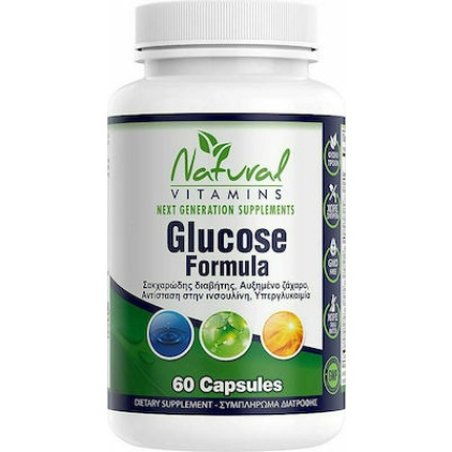 Natural Vitamins Glucose Formula - 60 Capsules