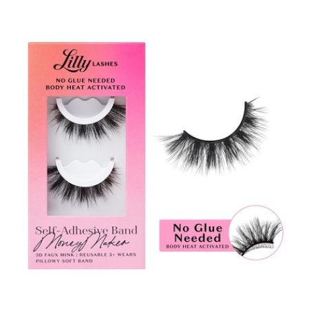 Lilly Lashes 3D Self Adhesive Eyelashes No Lash Glue Needed