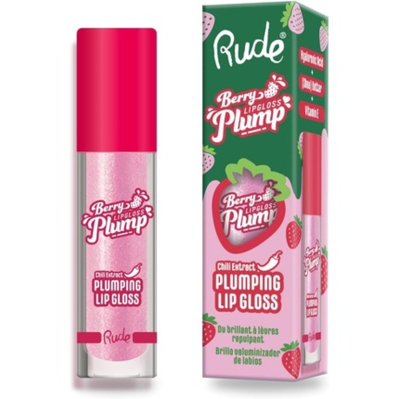 Rude Berry Plump Plumping Lip Gloss Pink Sugar Shade