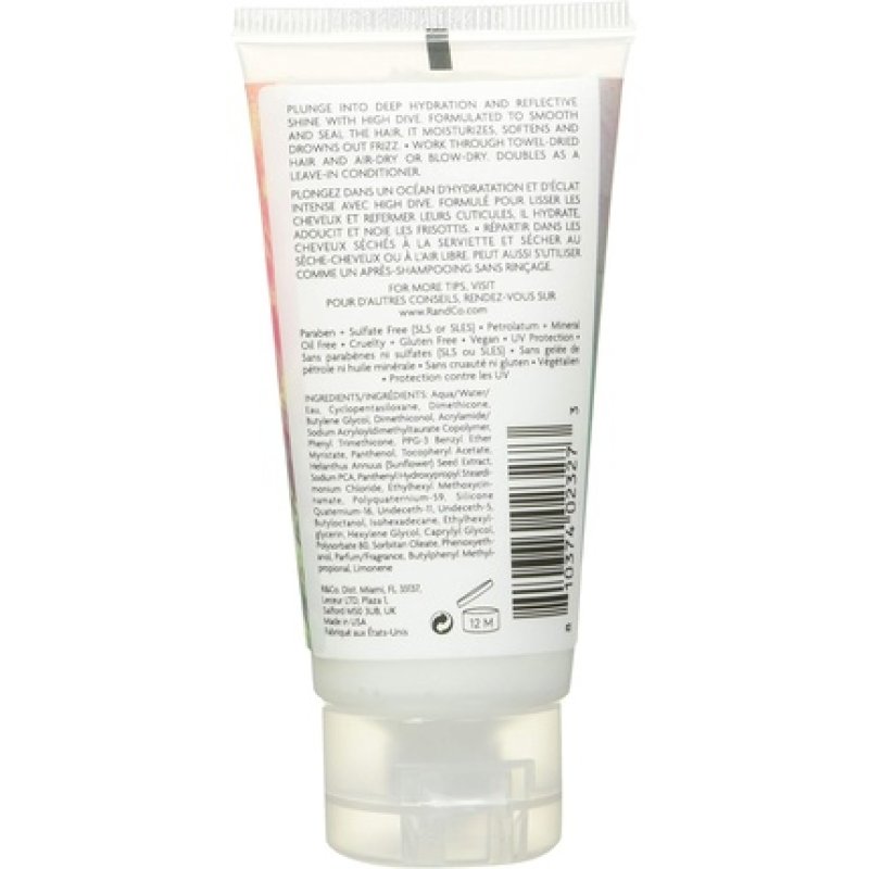 R Co High Dive Moisture Plus Shine Crème for Deep Hydration and Moisture 1.7 Fl Oz