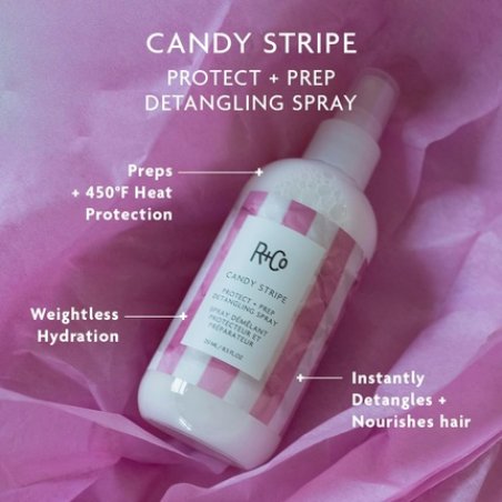R Co Candy Stripe Protect Prep Detangling Spray
