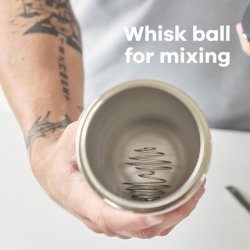 Hydro Flask Insulated Shaker Bottle 709ml 24oz for Protein Shakes and Supplements Leakproof Chug Spout BPA-Free Black