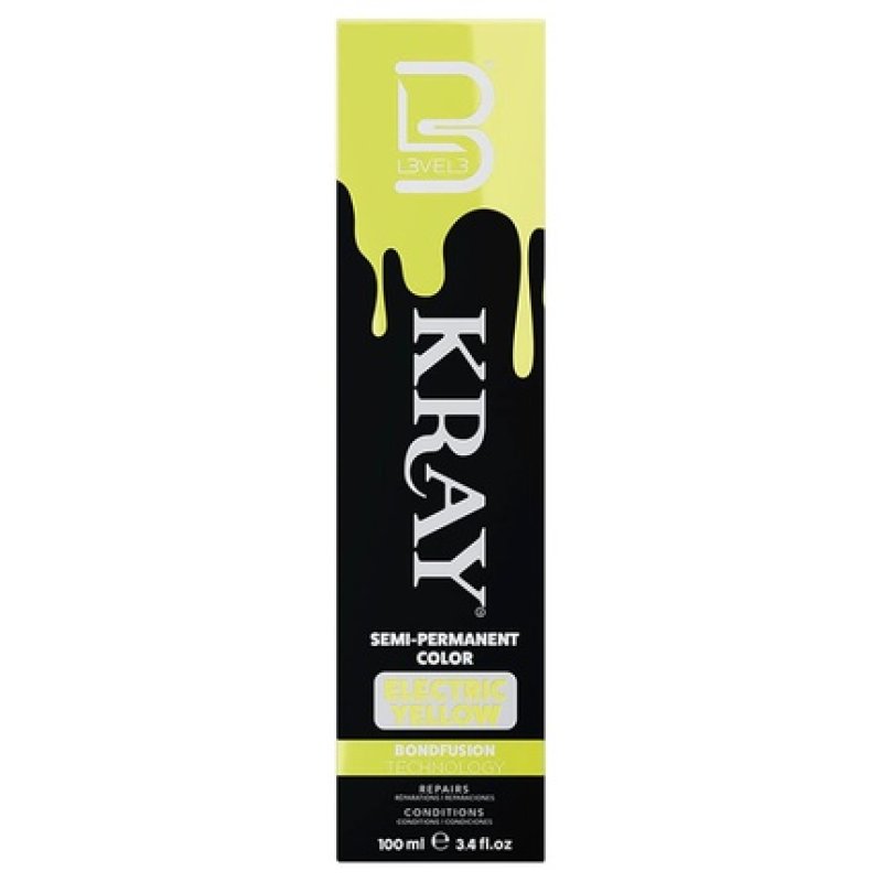 Level 3 Kray Electric Semi-Permanent Hair Color - Vibrant Long Lasting Shine