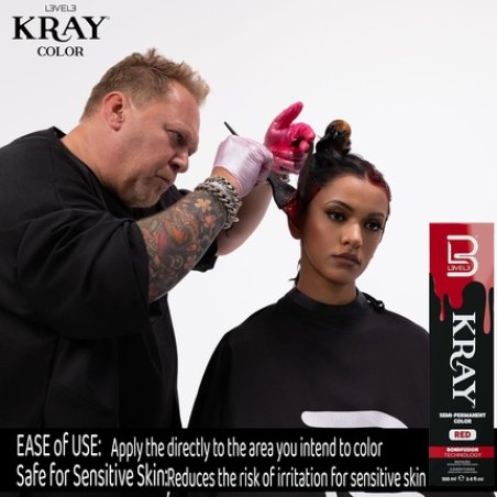 Level 3 Kray Semi Permanent Hair Color with Aloe Vera