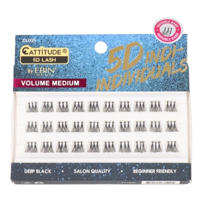 Ebin New York Cattitude 5d Individual Lash Volume Medium 005