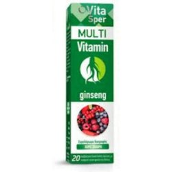 Vitasper Multi Vitamin Ginseng Forest Fruits 20 Effervescent Tablets