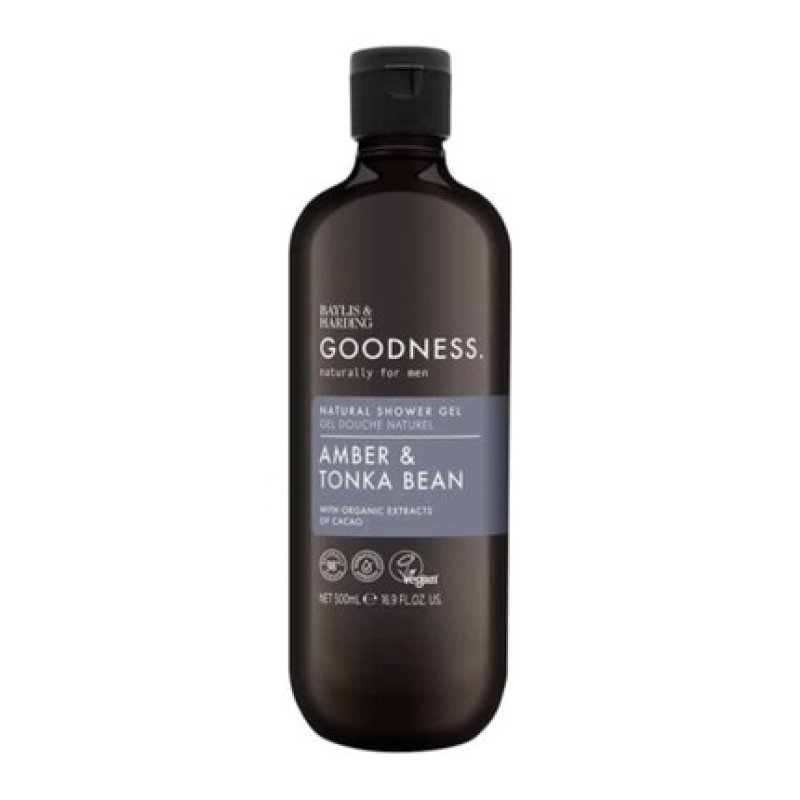 Baylis & Harding Amber & Tonka Bean Men's Shower Gel 500ml