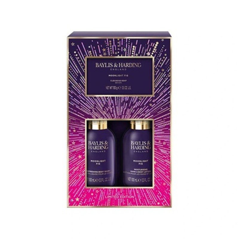 Baylis & Harding Gift Set With Solid Soap Fig And Pomegranate - 3 Pieces