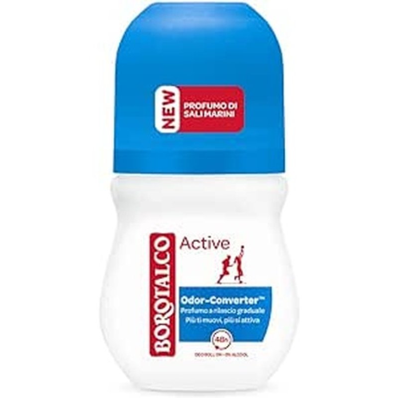 Borotalco Deo Roll On 50ml Active Blue - Effective Body Deodorant