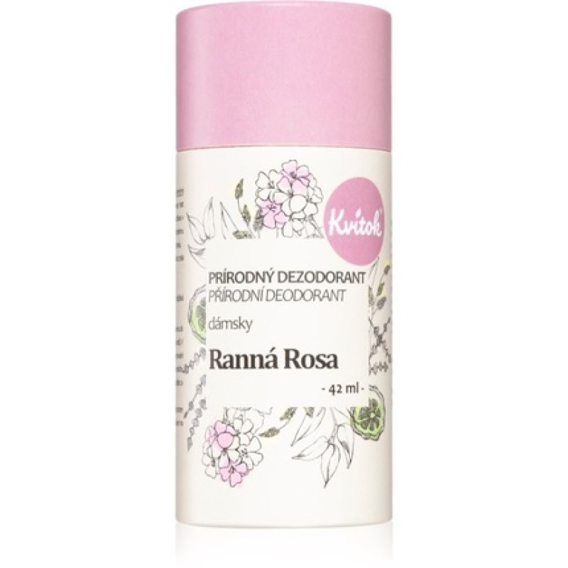Kvitok Morning Dew Ranni Rosa Deodorant Cream - 42 ml, for Sensitive Skin