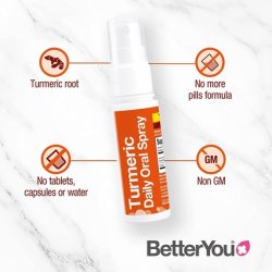 BetterYou Turmeric Oral Spray with Curcumin 25ml